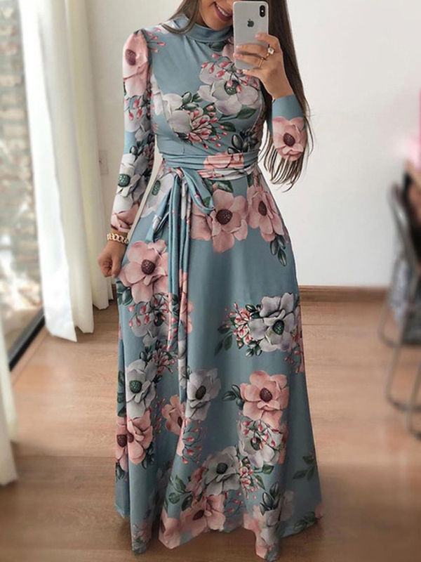 Fabrik-Fabrik Ballkleid antistatisch heiß formal langärmelig Maxi-Kleid