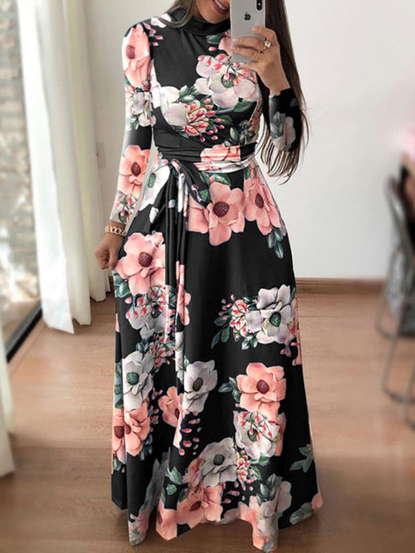 Fabrik-Fabrik Ballkleid antistatisch heiß formal langärmelig Maxi-Kleid